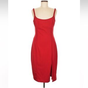 NWOT Laundry by Shelli Segal Red Sleeveless Cocktail Dress 8